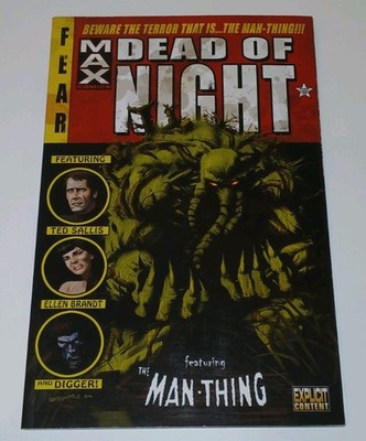 Marvel Max Dead Of Night The Man Thing Graphic Novel 2008 1st Edition RARE ADULT