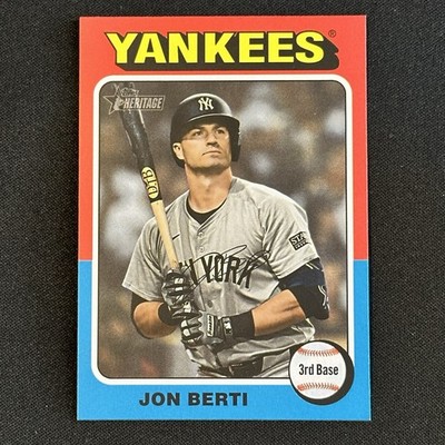 2024 Topps Heritage High Number Jon Berti #655 Yankees