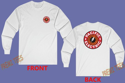 #ad Pacific Electric Railway Men#x27;s White Size S 3XL $29.99