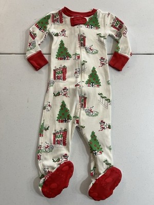 TBBC Knox's Night Night Classic Christmas with Richmond Red Footie PJ Pima 6-12