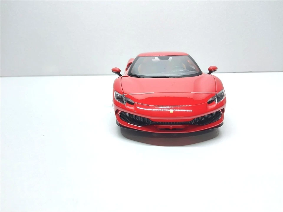 Ferrari 296 GTB Hybrid 830Hp V6 Rosso del 2021 - 1/18 Burago - Immagine 2 di 4