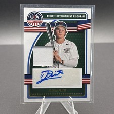 2023 Panini Stars & Stripes Joshua Priest Auto Jersey Patch USA Rookie