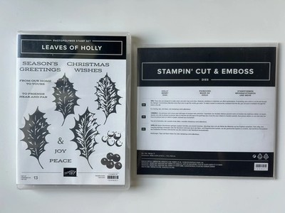 Stampin' Up! LEAVES OF HOLLY Stamp & Holly Berry Dies Bundle