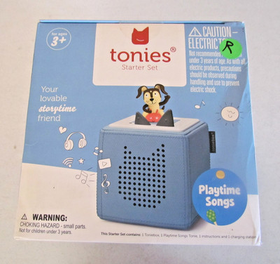 Blue Toniebox Starter Set New Rough Box Kids Playtime Songs Tonie Complete