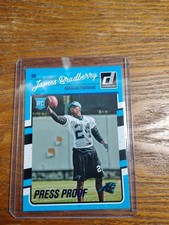 2016 Donruss James Bradberry Blue Press Proof Rookie Card. rookie card picture