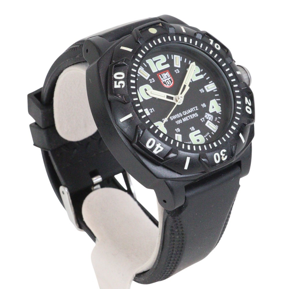 ルミノックス　luminox クォーツ　0201.SL クォーツ LUMINOX Sentry XL.0201.SL Quartz Date Rubber Black 44mm Rank