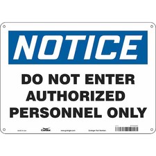 Condor 472U89 Safety Sign, 10 In Height, 14 In Width, Aluminum, Horizontal