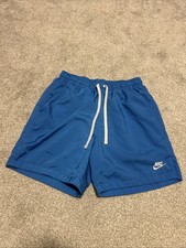 Nike Club Woven Flow Shorts Blue Size Medium