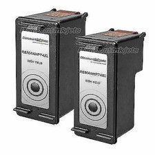 2 Reman CB336WN Ink Cartridge for HP 74XL BLACK HY PhotoSmart C4344 C5283 C5500