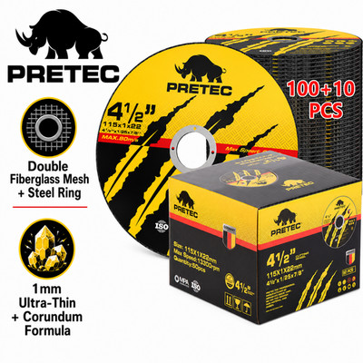 110PACK 4-1/2'' x .040'' x 7/8'' Cut off Wheels Stainless Steel Metal Cutting Discs