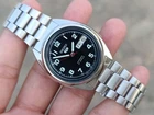 Vintage Seiko 5 Automatic 21 Jewels Men's Watch – Black Dial | Day-Date | SS