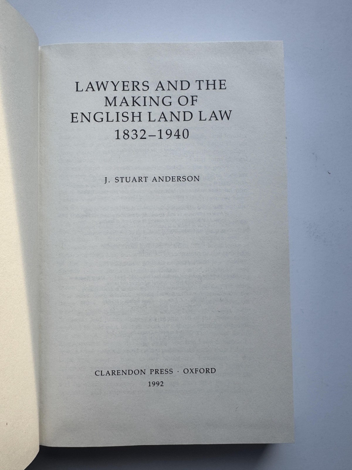 Lawyers and the Making of English Land Law 1832-1940 [OUP First Edition] image 5