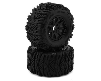 UPG-10013 UpGrade RC Dirt Claw 2.2'' Pre-Mounted BELTED Tires for Mini Maxx /XRT 