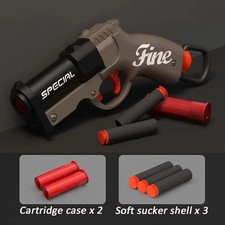 Shell Ejecting, Soft Bullet Toy Gun - Children Safe Foam Shooting Pistol