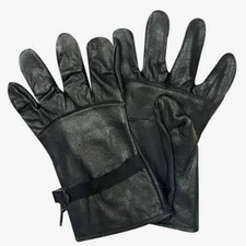 USGI D3A Black Leather Light Duty Gloves Size 2 Military Issue Cattlehide