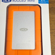 LaCie Rugged Mini 2TB Portable External HDD USB 3.2 Gen 1 Orange