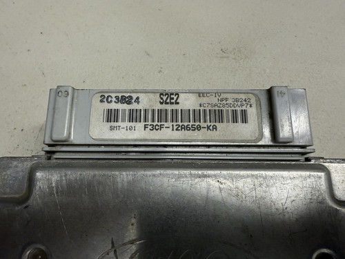 Ford Escort Engine Control Module ECU ECM F3CF-12A650-KA 1993 OEM - Picture 3 of 7
