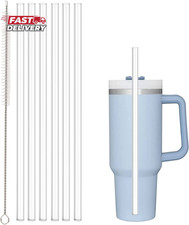 Replacement Straw Compatible with Stanley 40 Oz 30 Oz Cup Tumbler, 6 Pack Reusab
