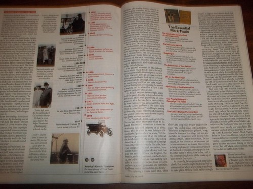 MARK TWAIN JULY 14, 2008 TIME MAGAZINE - Picture 5 of 5