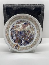 1975 D Arceau Limoges Plate France Porcelain 1784 Woodrow Wilson Layton #620