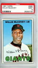 1967	Topps	Willie	McCovey	480	PSA 9  Giants