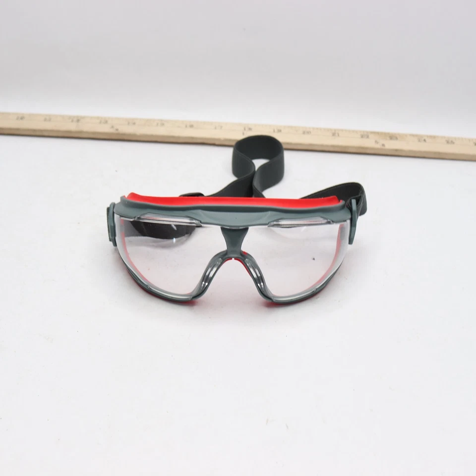 Gafas de seguridad 3M Scotchgard antiniebla modernas/elegantes lentes transparentes gris/rojo Foto 2 de 4