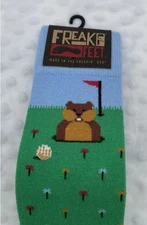 Freaker Feet brand Golf "Caddyshack" Movie themed socks, Unisex, New w/ Tags!