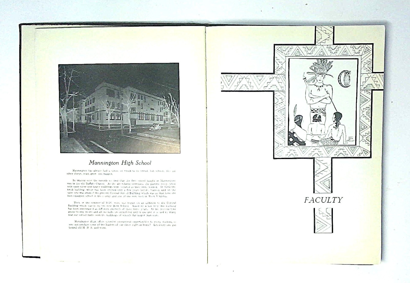 1929 Mannington High School Yearbook Mannington, West Virginia Mirabile