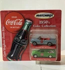 2001 Mattel. Matchbox Vtg Coca-Cola 1950's Collection. Convertible and Van.