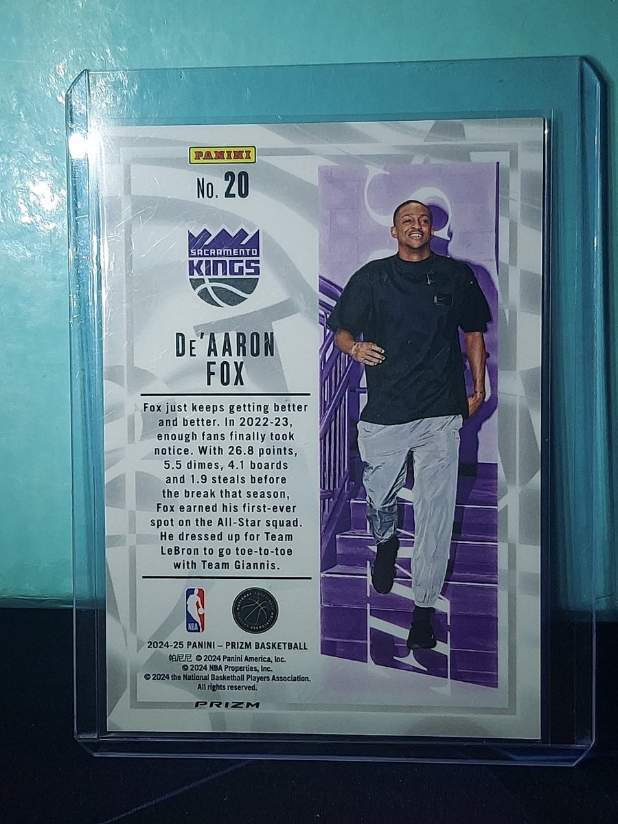 2024-25 Panini Prizm Basketball De'Aaron Fox #20 Sublime SSP