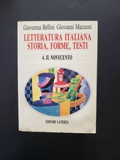 Letteratura Italiana storia forme testi 4 il novecento 1990 Laterza Ali15 Novint