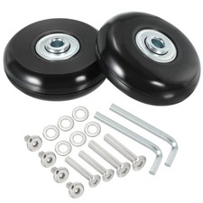 2Pcs 54x18mm Luggage Suitcase Replacement Wheels PU Caster Wheels Repair Kit