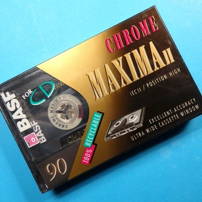   1x BASF Chrome Maxima II 90 * IEC II Type 2 * Cassette Kassette *SEALED* 1993