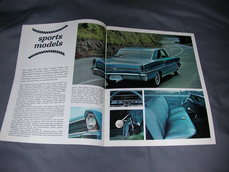 Chevrolet Chevy II 1967 - Folleto de ventas del concesionario - envío gratuito Foto 3 de 4