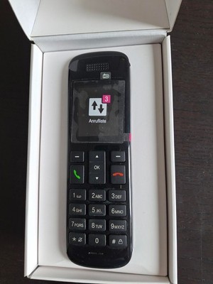 Speedphone 10 Telekom drahtlos Telefon mit Ladestation schwarz