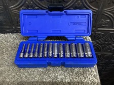 Cornwell Blue Power 13pc 14 Dr 6 Pt. Metric Socket Set 13pc 4mm-15mm Cbp1lm
