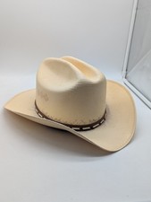 Laredo Hats 50 X Ivory Cowboy Straw Genuine Shantung Size 7 1/4
