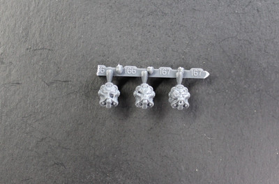 Warhammer 40k Damaged Dead Space Marine Terminator Head Bits  Battlefield Trophy
