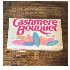 Vintage Cashmere Bouquet Bath Size Mild Beauty Soap Bar 4.50 oz Made in U.S.A.