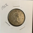 1962 Canadian 25 Cents Silver Coin