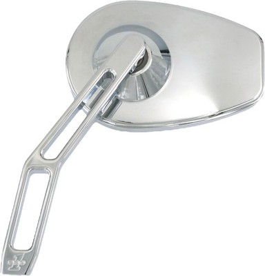 Pro One Micro Mirror V2 Cut Stem Left Side Chrome Billet Aluminum 102100