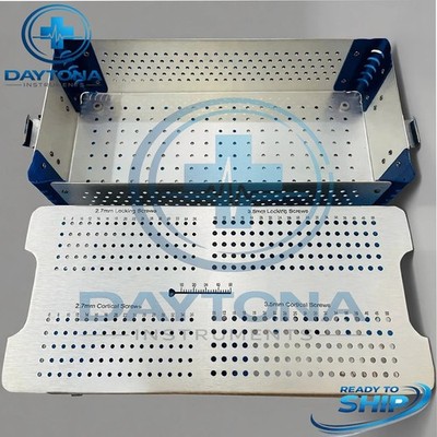 Orthopedic combo of Empty LCP Box For 2.7mm & 3.5mm Locking and cortical screw