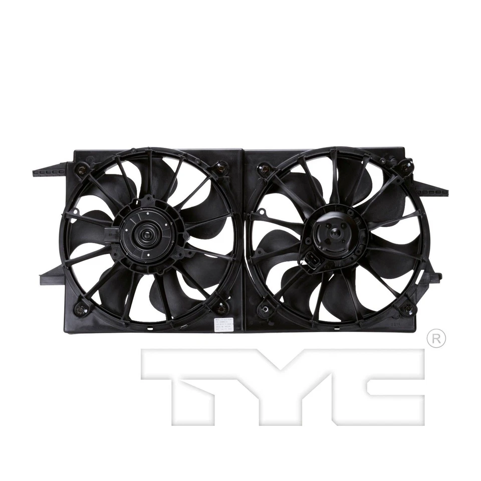 Conjunto de ventilador de radiador y condensador doble TYC 620090 Foto 2 de 4