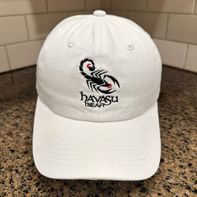 Havasu Gear Scorpion Dad Hat Baseball Cap Mens OSFM White Cotton