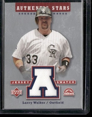 2003 Upper Deck Game Used Jersey Larry Walker #AS-LW Rockies