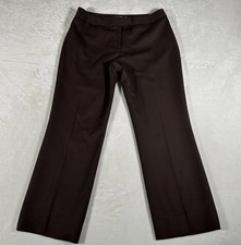 Pendleton Pants Women Size 12 Petite Brown Wool Blend W32 L27 Straight Legs