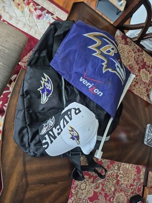 WOW Baltimore Ravens Reebok Good Size S/M Golf Football Cap Hat Car Flag Luggage