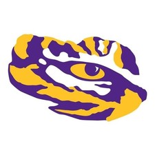 LSU Tigers Sticker NCAA Football Die Cut Laminated