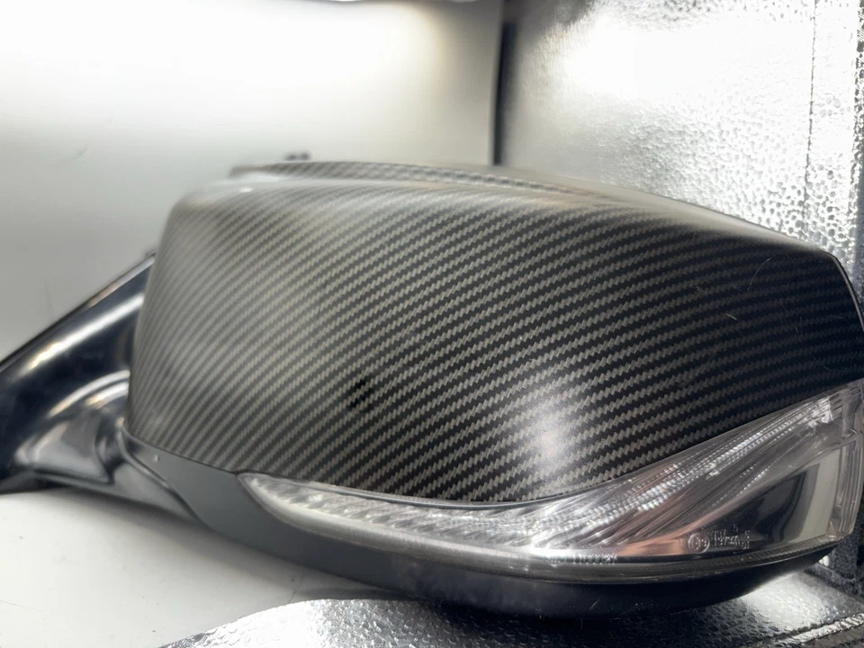 2015 Infiniti Q50 боковое зеркало водительской двери — чехол из углеродного волокна — б/у - Изображение 3 из 4