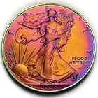 American Silver Eagle Proof 2026 .999 1oz Monster Rainbow Toning Lot 1